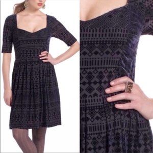 Anthropologie Meadow Rue Geo Burnout Dress
